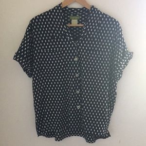 Esprit polka dot buttoned blouse